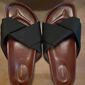 Authentic Celine boxy slides! Worn a couple times- great condition